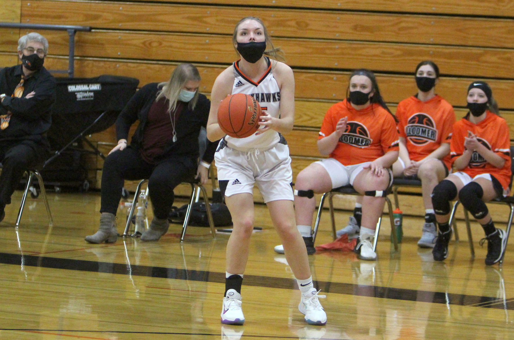 Cameron at Bloomer girls basketball 2-2-21